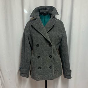 Brooks brothers gray pea coat